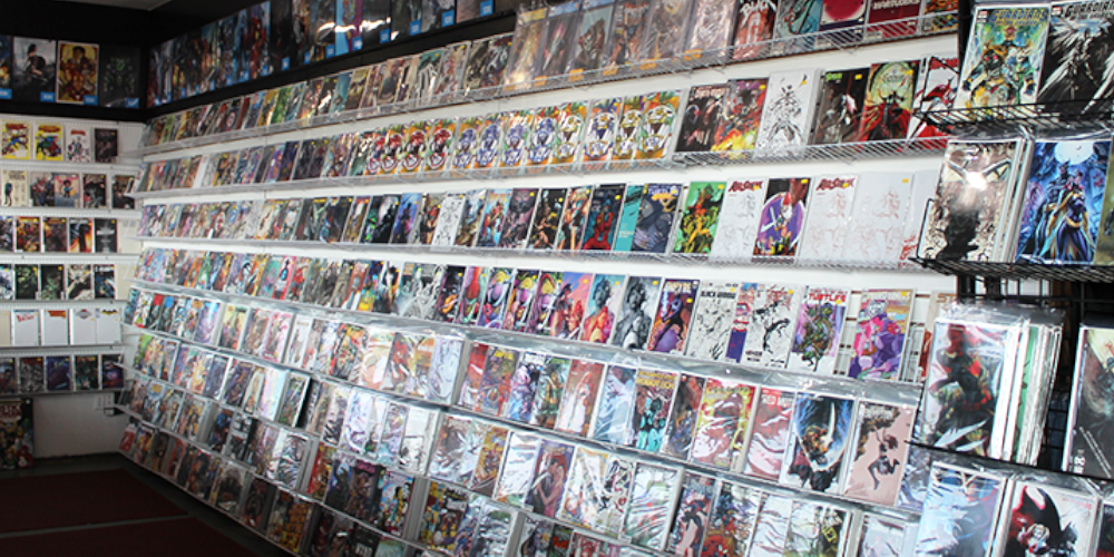 vast selection of comic books
