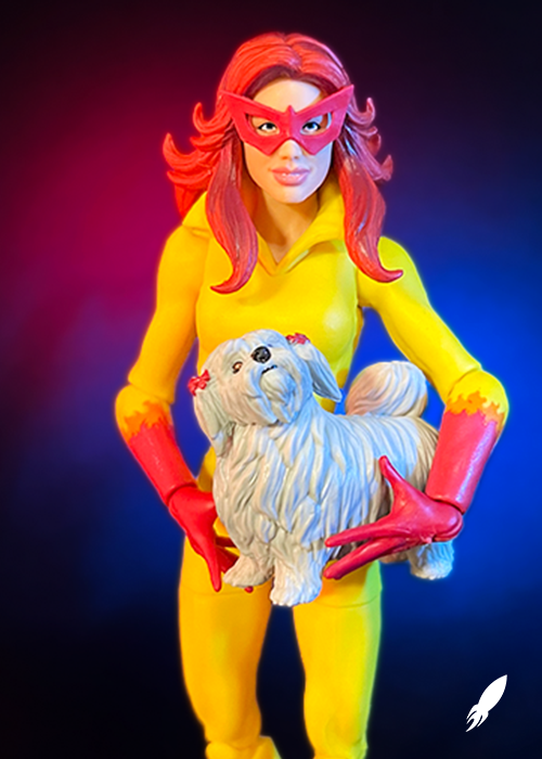 Marvel's Firestar with Ms. Lion